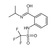 N-propan-2-yl-2-(trifluoromethylsulfonylamino)benzamide Structure