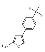 3-[4-(三氟甲基)苯基]-5-异恶唑胺结构式