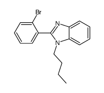 2-(2-bromophenyl)-1-butylbenzimidazole Structure