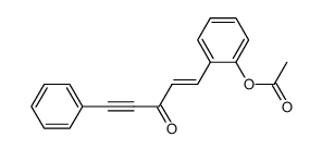 5-(2'-acetoxyphenyl) 1-phenyl-pent-1-yn-4-enone Structure