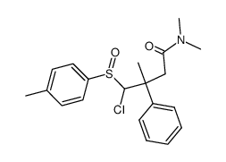 4-chloro-3,N,N-trimethyl-3-phenyl-4-(p-tolylsulfinyl)butanamide Structure