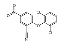 2-(2,6-dichlorophenoxy)-5-nitrobenzonitrile结构式