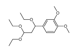 1-(3',4'-Dimethoxyphenyl)-1,3,3-triethoxypropan结构式