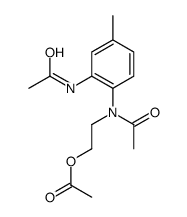 2-(2-acetamido-N-acetyl-4-methylanilino)ethyl acetate结构式