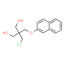 2-(Chloromethyl)-2-[(2-naphtyloxy)methyl]-1,3-propanediol结构式