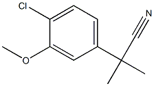 2-(4-chloro-3-methoxyphenyl)-2-methylpropanenitrile Structure