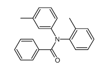 N-m-tolyl-N-o-tolyl-benzamide结构式