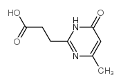3,4-DIHYDRO-6-METHYL-4-OXO-2-PYRIMIDINEPROPANOIC ACID Structure