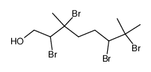 2,3,6,7-tetrabromo-3,7-dimethyl-octan-1-ol结构式