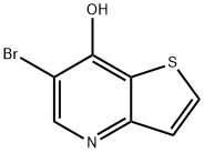 6-溴噻吩并[3,2-B]吡啶-7-醇结构式