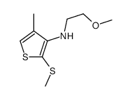 N-(2-methoxyethyl)-4-methyl-2-methylsulfanylthiophen-3-amine结构式