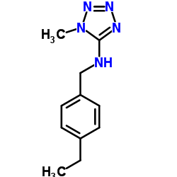 N-(4-Ethylbenzyl)-1-methyl-1H-tetrazol-5-amine Structure