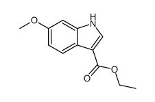 1H-Indole-3-carboxylic acid, 6-Methoxy-, ethyl ester结构式