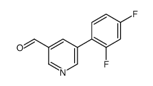 5-(2,4-DIFLUOROPHENYL)NICOTINALDEHYDE Structure