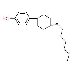 trans-4-(4'-n-Heptylcyclohexyl)phenol Structure