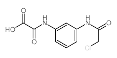 Acetic acid,2-[[3-[(2-chloroacetyl)amino]phenyl]amino]-2-oxo-结构式