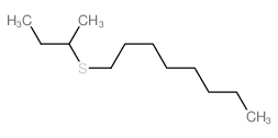 Octane,1-[(1-methylpropyl)thio]-结构式