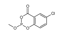 6-chloro-2-methoxy-1,3,2-benzodioxaphosphinin-4-one结构式