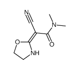 2-cyano-N,N-dimethyl-2-(1,3-oxazolidin-2-ylidene)acetamide结构式