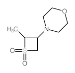 Morpholine,4-(2-methyl-1,1-dioxido-3-thietanyl)- Structure