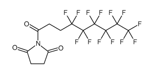 2,5-Pyrrolidinedione, 1-(4,4,5,5,6,6,7,7,8,8,9,9,9-tridecafluoro-1-oxononyl)-结构式