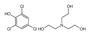 2,4,6-trichlorophenol, compound with 2,2',2''-nitrilotriethanol (1:1) Structure