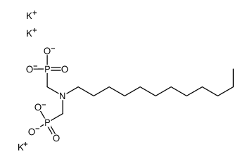 tripotassium hydrogen [(dodecylimino)bis(methylene)]bisphosphonate structure