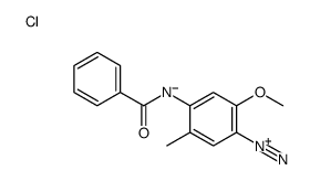 4-(benzoylamino)-2-methoxy-5-methylbenzenediazonium chloride结构式