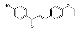 3-(4-ethoxyphenyl)-1-(4-hydroxyphenyl)prop-2-en-1-one结构式