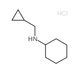 N-(cyclopropylmethyl)cyclohexanamine,hydrochloride Structure
