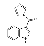 1-(1H-吲哚-3-羰基)-1H-咪唑结构式