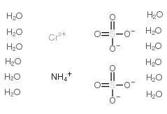 ammonium chromium(iii) sulfate 12-water Structure