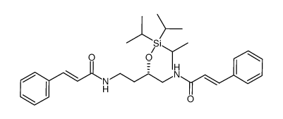 (S)-(-)-2-(triisopropylsilyoxy)putrescine 1,4-dicinnamamide Structure