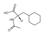 (S)-2-acetylamino-3-cyclohexylpropionic acid Structure