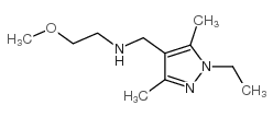 N-[(1-乙基-3,5-二甲基-1H-吡唑-4-基)甲基]-n-(2-甲氧基乙基)胺结构式