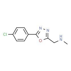 [5-(4-chlorophenyl)-1,3,4-oxadiazol-2-yl]-N-methylmethanamine Structure