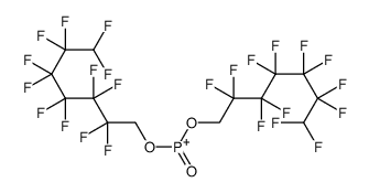 bis(2,2,3,3,4,4,5,5,6,6,7,7-dodecafluoroheptoxy)-oxophosphanium Structure