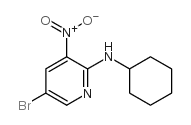 5-溴-2-环己基氨基-3-硝基吡啶结构式