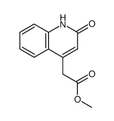 (2-oxo-1,2-dihydroquinolin-4-yl)acetic acid methylester结构式