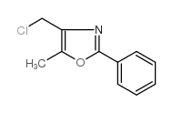 4-(氯甲基)-5-甲基-2-苯基-1,3-恶唑结构式