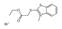 ethyl 2-[(3-methyl-1,3-benzothiazol-3-ium-2-yl)sulfanyl]acetate,bromide Structure