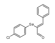 (Z)-2-((4-chlorophenyl)selanyl)-3-phenylacrylaldehyde结构式