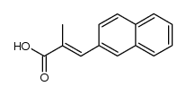 (E)-2-methyl-3-(2-naphthyl)propenoic acid结构式