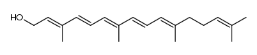 (2E,4E,6E,8E,10E)-3,7,11,15-tetramethylhexadeca-2,4,6,8,10,14-hexaen-1-ol Structure
