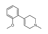 4-(2-methoxyphenyl)-1-methyl-3,6-dihydro-2H-pyridine结构式