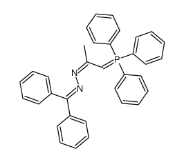 <2-((diphenylmethylene)hydrazono)propylidene>triphenylphosphorane结构式