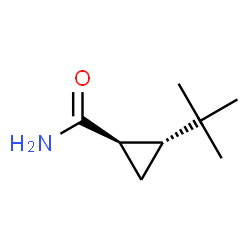 Cyclopropanecarboxamide, 2-(1,1-dimethylethyl)-, (1R-trans)- (9CI) Structure