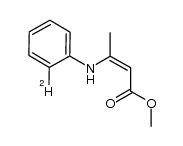 methyl (Z)-3-(2'-deuteriophenylamino)but-2-enoate Structure