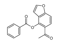 (5-acetyl-1-benzofuran-4-yl) benzoate结构式