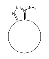 cyclotetradecane-1,2-dione-dihydrazone结构式